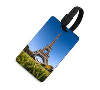 Eiffel Tower Europe City Luggage Tags for Suitcases Cute ID Tags Travel Baggage Tag Name Tags for Women Men