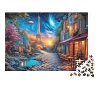 Eiffel Tower Fantasy Night View 1000 Piece Jigsaw Puzzle Jigsaw Puzzle for Adults Puzzle Game for Family Relaxation Learning Home Decor Gift 70x50cm/1000pcs
