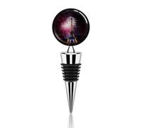 Eiffel Tower Fireworks Wine Stopper Zinc Alloy Beverage Bottle Stopper Reusable Leak Proof Wine Cork Cute Champagne Saver Decorative Bottle Sealer Plug Gift for Men Women
