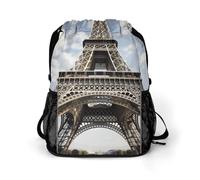 Eiffel Tower French Paris Monument Gym Bag Backpack Drawstring Backpack
