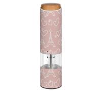 Eiffel Tower Heart Pink Electric Pepper Grinder Mill