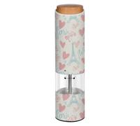 Eiffel Tower Heart White Electric Pepper Grinder Auto Pepper Mill