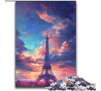 Eiffel Tower in Paris Jigsaw Puzzles for Teenagers 2000 Piece, Stress Reliever Staycation Kill Time Enhance Love between Couples (70x100cm)