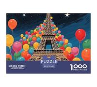 Eiffel Tower Jigsaw Puzzles for Adults 1000 Pieces Landmark Building Family Game Challenging Home Decoration Beautiful 70x50cm/1000pcs