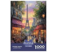 Eiffel Tower Jigsaw Puzzles Puzzles for Adults Kids. 1000 Pieces Great Gifts Challenge Toy Educational Game Home Decoration for Educational Games Gifts 38x26cm/1000pcs