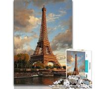 Eiffel Tower, London JigsawPuzzle 1000 Pieces for Teenagers,Brain Teaser Game Wall Decoration Unique Birthday And Xmas Gifts (50x75cm)