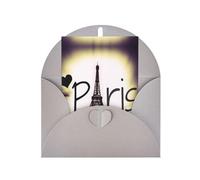 Eiffel Tower Love Paris Print Thank You Cards Greeting Cards With Envelopes Blank Note Cards 10x15 cm Perfect for Thank Yous Invitations