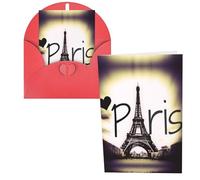 Eiffel Tower Love Paris Print Thank You Cards Greeting Cards With Envelopes Blank Note Cards 10x15 cm Perfect for Thank Yous Invitations