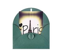 Eiffel Tower Love Paris Print Thank You Cards Greeting Cards With Envelopes Blank Note Cards 10x15 cm Perfect for Thank Yous Invitations