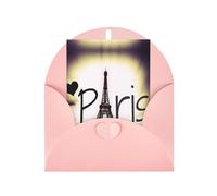 Eiffel Tower Love Paris Print Thank You Cards Greeting Cards With Envelopes Blank Note Cards 10x15 cm Perfect for Thank Yous Invitations