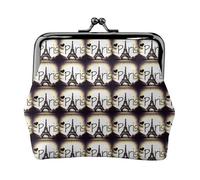 Eiffel Tower Love Paris Printing Lightweight Coin Purse, Minimalist Wallet for Coffee Runs and Local Outings