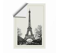 Eiffel Tower Monument Vintage Unframed Wall Art Print A4 (29.7×21cm), Wall Decor for Living Room, Bedroom, Office & Home, Art Gift