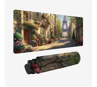 Eiffel Tower Mouse Pat 600x300x3mm Large Gaming Mouse Mat Architecture XXL Mouse Pad with Non-Slip Base, Extended Large Size Mouse Pads, Keyboard Desk Pad with Water Resist Surface for Keyboard Decor