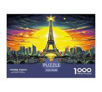 Eiffel Tower_ Paris 1000 Piece Jigsaw Puzzle for Adults And Kids-Challenging Hard Puzzle Game,Home Decoration & Family Fun 52x38cm/1000pcs