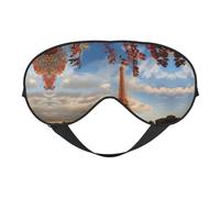 Eiffel Tower Paris Autumn Print Sleep Mask Eye Masks Blindfold Eye Cover Eyeshade for Night Sleeping Travel Airplane Ues