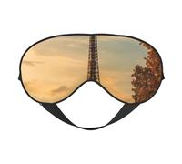 Eiffel Tower Paris Autumn Print Stylish Eye Mask Lightweight Travel Yoga Nap Meditation Camping Work Relaxation