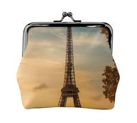 eiffel tower paris autumn Print Versatile Coin Purse Exquisite Mini Wallet Cute Change Pouch for Any Occasion