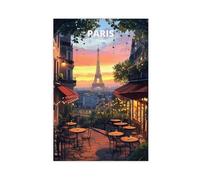 Eiffel Tower Paris Canvas Poster for Living Room Decor Gift