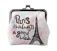 Eiffel Tower Paris Coin Purse Coin Purse Vintage Wallet Buckle Kiss Lock Pouch Gifts for Women Girl