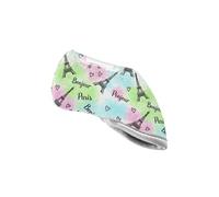 Eiffel Tower Paris Colorful print Golf Iron Head Covers with Easy On Off Scratch Resistant Thick Protective Design Fit All Brands Irons