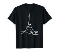 Eiffel Tower, Paris, France Signature Line Art - Souvenir T-Shirt