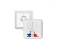 Eiffel Tower Paris France Silhouette PBT Keycaps for Mechanical Keyboard White OEM No Marking Print