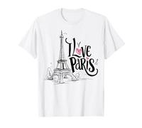 Eiffel Tower Paris Girls Guys Travel Holiday France Souvenir T-Shirt