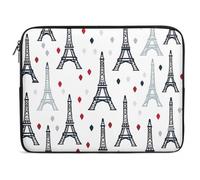 Eiffel Tower Paris Laptop Sleeve Bag Protective Laptop Carrying Case Cover for 10/12/13/15/17 Inch