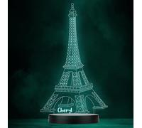 Eiffel Tower Paris Personalised Gift Colour Changing Led Lamp Night Light | Personalised Gift For Home, Lamp Room Décor | Kids & Adults Night Lights With Name | Personalised Gift For Bedroom |