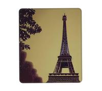 Eiffel Tower Paris Print Small Desk Pad,Rubber Base with Precision Stitched Edges,Perfect for Office,Gaming