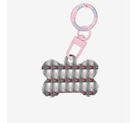 Eiffel Tower Paris Street Red Umbrella Printing 1 Pc Dog Bone Shape Id Tags Double Sided with Key Ring Craft for Pets