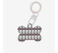 Eiffel Tower Paris Street Red Umbrella Printing 1 Pc Dog Bone Shape Id Tags Double Sided with Key Ring Craft for Pets