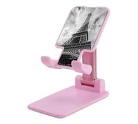 Eiffel Tower Paris White And Black Plastic Phone Stand Foldable Cellphone Holder for Desk Adjustable Accessories
