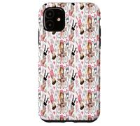 Eiffel Tower Parisian Girl Paris Flowers Pink Hearts Case for iPhone 11