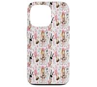 Eiffel Tower Parisian Girl Paris Flowers Pink Hearts Case for iPhone 13 Pro
