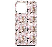 Eiffel Tower Parisian Girl Paris Flowers Pink Hearts Case for iPhone 13 Pro Max