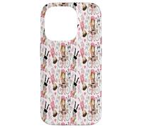Eiffel Tower Parisian Girl Paris Flowers Pink Hearts Case for iPhone 14 Pro
