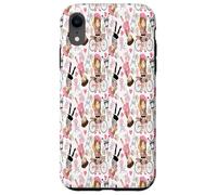 Eiffel Tower Parisian Girl Paris Flowers Pink Hearts Case for iPhone XR
