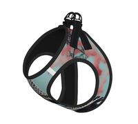 Eiffel Tower Print Step in Dog Harness and Leash Set,Adjustable Reflective Harness for Small Dogs Cats