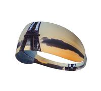 Eiffel Tower Printing Double-Sided,Unisex Elastic Sports Headband,Ideal As A Gift For Sports-Loving Friends,Family