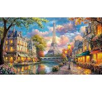 Eiffel-Tower Recycled Paper Adult Jigsaws 1000 Pieces Fun and Challenging Family Game Educational Games for Adults and Kids Age 12 Years Up 38x52/1000pcs