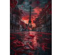 Eiffel Tower Street In Paris Jigsaw Puzzle 4000 Piece, Puzzles for Adults 4000, The Impossible Challenge, Jigsaw Puzzle Games Classic Educational, Wooden Puzzles, for Home Wall Decoration Gift FNKL110