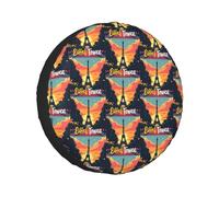 Eiffel Tower Sunset Pathway Spare Tires Cover Wheel Protectors Waterproof Dust Proof For Jeep Vehicle Suv Trailer Rv Truck