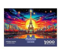 Eiffel Tower SunsetHerculean Jigsaw Puzzles for Adults A 1000-Piece (Advanced) Epic of Impossible, Hard, And Difficult Challenging Puzzle Games - The Supreme Gift for Puzzle-Loving Adults And Kids Ag