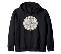 Eiffel Tower The Iron Lady Paris France Since 1889 Zip Hoodie