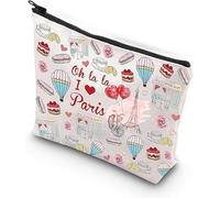 Eiffel Tower Travel Bag Paris Lover Gift Vacation Travel Gift Cute Paris Makeup Bag Paris France Cosmetic Bag Oh La La I Love Paris (Oh la la I Love Paris ku)