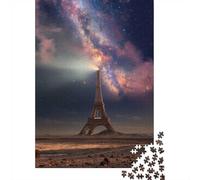 Eiffel Tower Under The Milky Way 1000 Piece Jigsaw Puzzle, 70x50cm/1000pcs, for Adults, Relaxing Indoor Activity, Family Time And Puzzle Lovers