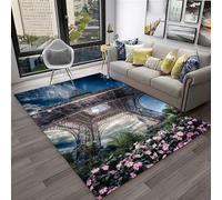 Eiffel Tower View In Paris, France Area Rug 180 X 280 Cm ,3D Printed Indoor Carpet,3D Digital Print Carpet Living Room Bedroom Sofa Mat Door Mat Home Decoration, Soft Stain Resistant E /8743575471511