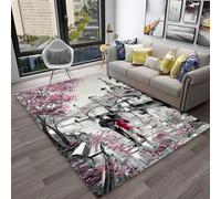 Eiffel Tower View In Paris, France Children'S Carpet, 3D 140 X 200 Cm Printed Non-Slip Carpets Square Rug Household Non-Slip Sofa Floor Mat - Polyester Soft Touch Easy Clean -806832362510