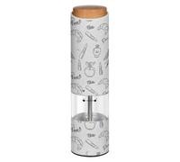 Eiffel Tower White Electric Pepper Grinder Auto Salt Grinder